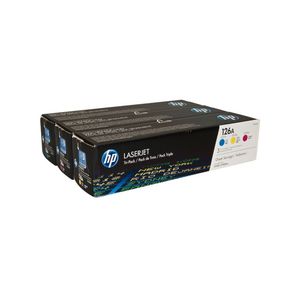 Original 3  Tonerpatronen CMY (Rainbow-Kit) HP Color LaserJet Pro CP 1028 nw 0886112385606