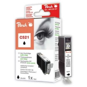 Peach  XL-Tintenpatrone foto schwarz kompatibel zu Canon Pixma MP 990 7640124894937
