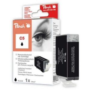 Peach  Tintenpatrone schwarz kompatibel zu Canon Pixma MP 600 R 7640124896818