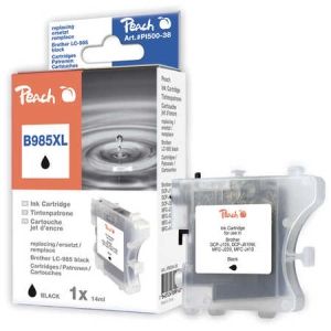 Peach  Tintenpatrone schwarz, XL-Ergiebigkeit, kompatibel zu Brother DCPJ 315 W 7640124899147
