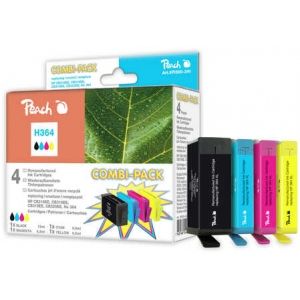 Peach  Spar Pack Tintenpatronen kompatibel zu HP PhotoSmart C 5373 7640148554954