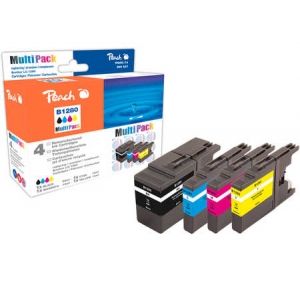 Peach  Spar Pack Tintenpatronen, XL-Füllung, kompatibel zu Brother MFCJ 6510 DW 7640155893787