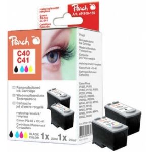 Peach  Spar Pack Tintenpatronen kompatibel zu Canon Pixma MP 170 7640155894357
