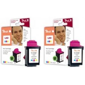 Peach  Doppelpack Druckköpfe color kompatibel zu Compaq IJ 600 7640162272704