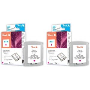 Peach  Doppelpack Tintenpatronen magenta kompatibel zu HP OfficeJet Pro K 850 DN 7640162272780