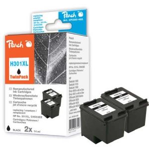 Peach  Doppelpack Druckköpfe schwarz kompatibel zu HP DeskJet 2548 7640162273107