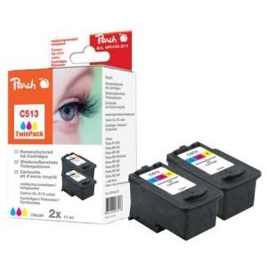 Peach  Doppelpack Druckköpfe color kompatibel zu Canon Pixma IP 2702 7640162273176