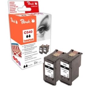 Peach  Doppelpack Druckköpfe schwarz kompatibel zu Canon Pixma MG 3200 Series 7640162273473