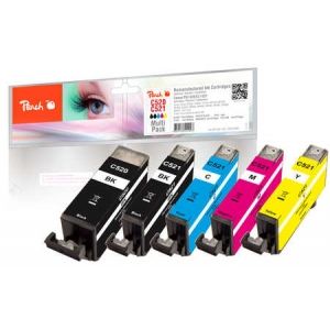 Peach  Spar Pack Tintenpatronen kompatibel zu Canon Pixma IP 4700 7640148554923