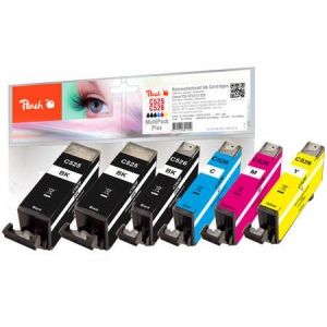 Peach  Spar Pack Plus Tintenpatronen kompatibel zu Canon Pixma IP 4950 7640164822150