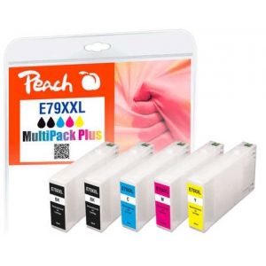 Peach  Spar Pack Plus Tintenpatronen XXL kompatibel zu Epson WorkForce Pro WF-5690 DWF 7640173430513
