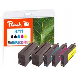 Peach  Spar Pack Plus Tintenpatronen kompatibel zu HP DesignJet T 520 24 Inch 7640173433460