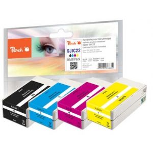 Peach Spar Pack Tintenpatronen kompatibel zu Epson TMC 3500 7640182383350