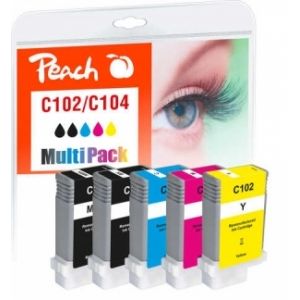 Peach  Spar Pack Tintenpatronen kompatibel zu Canon imagePROGRAF IPF 605 7640182383084