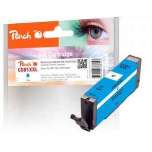 Peach  Tintenpatrone XXL cyan kompatibel zu Canon Pixma TS 8350 Series 7640182386443