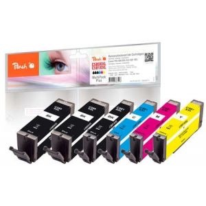 Peach  Spar Pack Plus Tintenpatronen XXL kompatibel zu Canon Pixma TS 6240 7640182386498