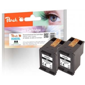 Peach  Doppelpack Druckköpfe schwarz kompatibel zu HP Envy Photo 7130 7640460540079
