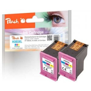 Peach  Doppelpack Druckköpfe color kompatibel zu HP Envy Photo 6220 7640460540093