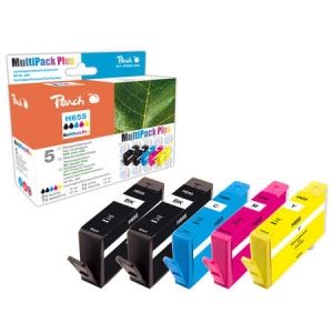 Peach  Spar Pack Plus Tintenpatronen kompatibel zu HP DeskJet Ink Advantage 6525 7640164825526