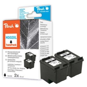 Peach  Doppelpack Druckköpfe schwarz kompatibel zu HP DeskJet 3632 7640169582912