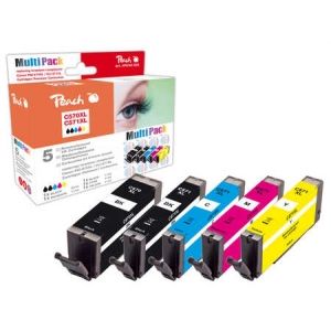 Peach  Spar Pack Tintenpatronen kompatibel zu Canon Pixma TS 6040 7640173430070