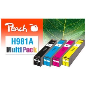 Peach  Spar Pack Tintenpatronen kompatibel zu HP PageWide Managed Color Flow MFP E 58650 z 7640173432685