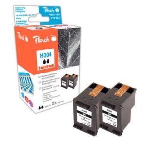 Peach  Doppelpack Druckköpfe schwarz kompatibel zu HP DeskJet 3720 7640173431619
