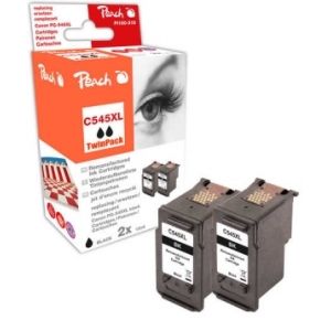 Peach  Doppelpack Druckköpfe schwarz kompatibel zu Canon Pixma TS 304 7640173432036